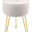 (White) Round Dressing Table Stool Vanity Seat Comfortable Stool for Dressing Table 1