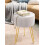 (White) Round Dressing Table Stool Vanity Seat Comfortable Stool for Dressing Table 4