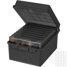 (Black?5" x 7" x 9 boxes) Lifewit Photo Storage Box, Photo Case, Photo Keeper, Clear Photo Boxes Storage, Plastic Photo Organiser for Seed，Craft with 1 Sheet Label Sticker
