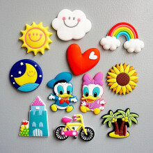 11 Pieces Fridge Magnets, Fridge Magnets with Lovely Animals, 3D Silicone Fridge Magnet with Animal