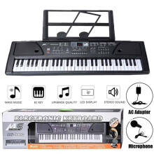 Digital Music Piano Keyboard Mic Portable Electronic Musical Instrument with 61 keys