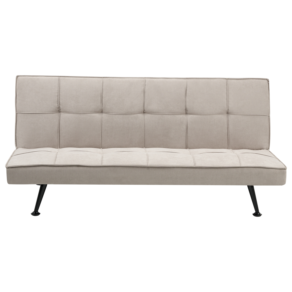 Sofa Bed HASLE Fabric Beige 3 Seater
