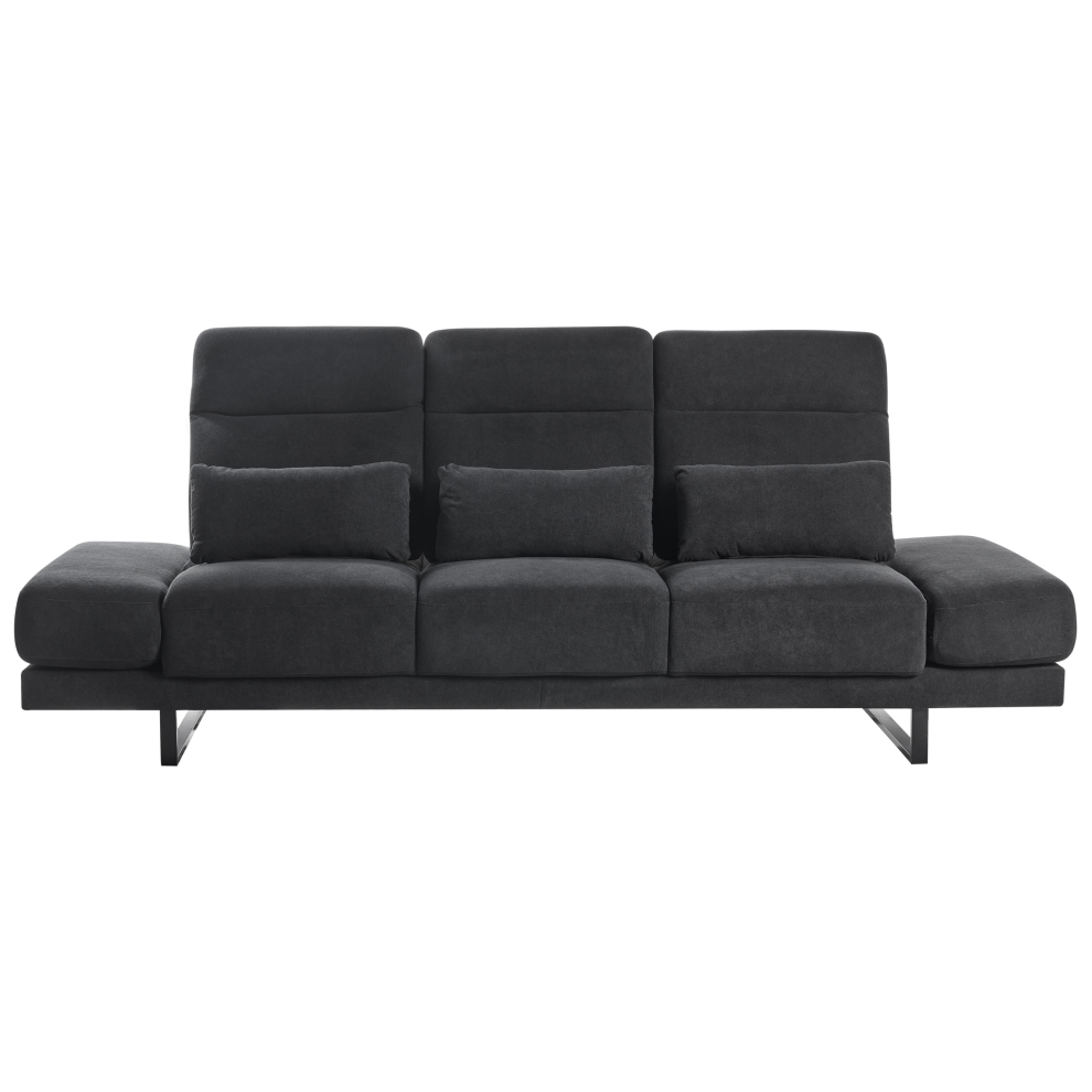 IKAST Fabric Black 3 Seater