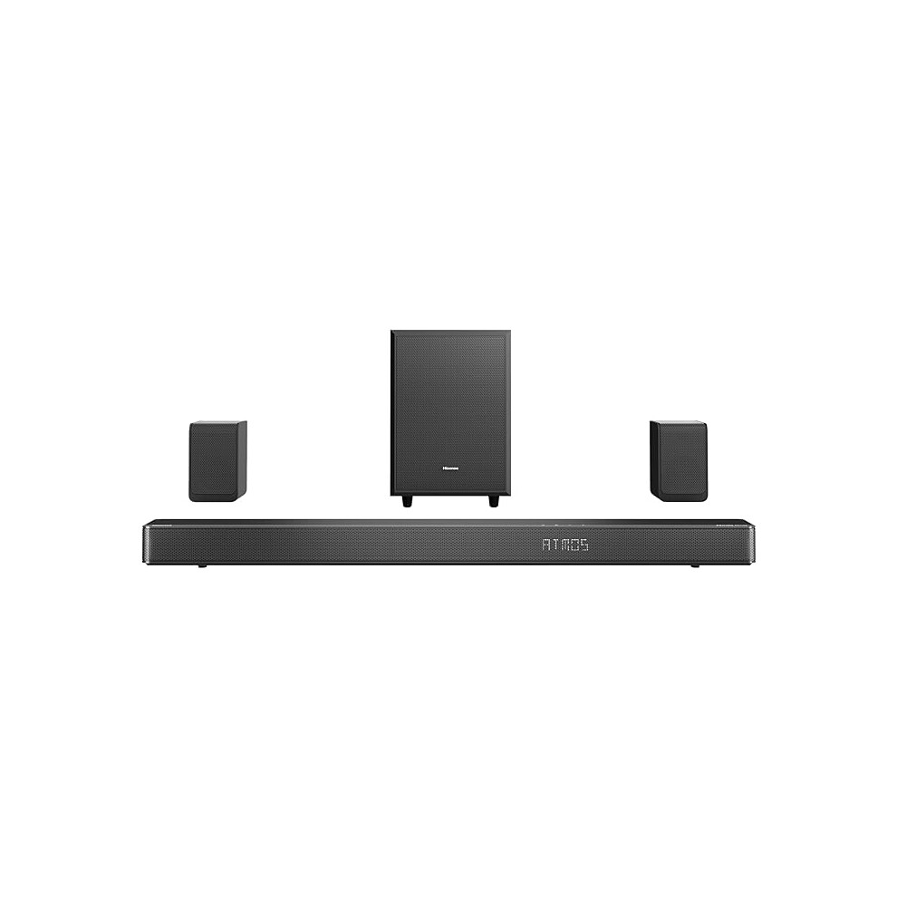 Hisense Ax5125h 5.1.2 Channel 500W Dolby Atmos Soundbar With Wireless Subwoofer& Up Firing Speakers& Turly Wireless Rear Speakers