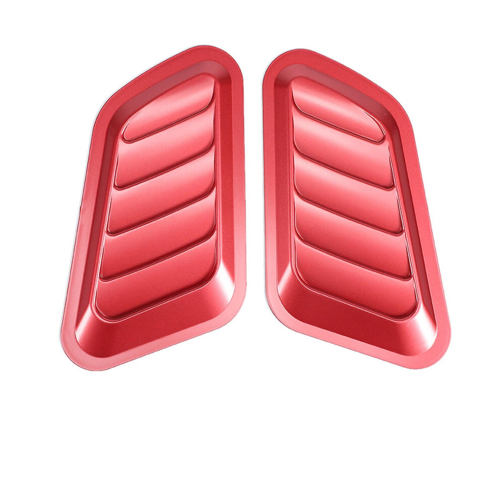 (As Show, One Size) Car Sticker Abs Decorative Air Flow Intake Bonnet Vent Hood Coverred 4909775717990