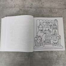 (As show, One size) Little Corner: Coloring Book compatible with Adults and Teens Super Cute Design of Cozy Hygge Spaces compatible with Relaxation Spaces Coloring