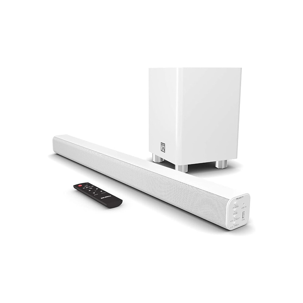 Majority Home Cinema Soundbar For Tv With Subwoofer 3D Theater Surround Sound System With 150W And 2.1 Channel Speakers 1234598765877