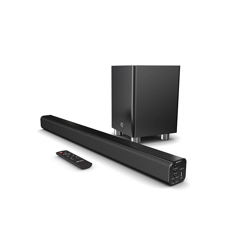 Majority Home Cinema Soundbar For Tv With Subwoofer 3D Theater Surround Sound System With 150W And 2.1 Channel Speakers 1234598765884