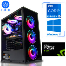 Gaming PC Intel i9 12900KF 32GB DDR4 1TB M.2 8GB RTX 5060 Windows 11