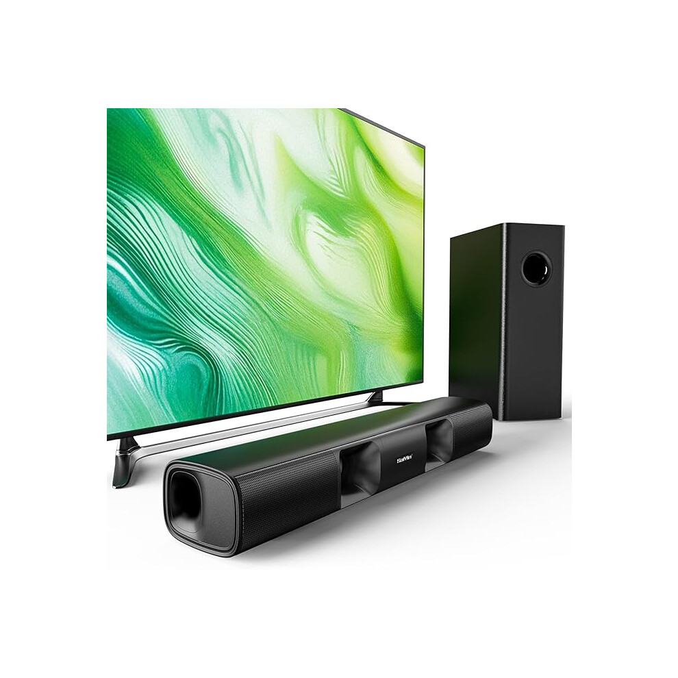 Saiyin Sound Bar For Smart Tv, 90W Compact Soundbar Speaker With Subwoofer, 2.1Channel Home Theater Surround Sound System 123459876597