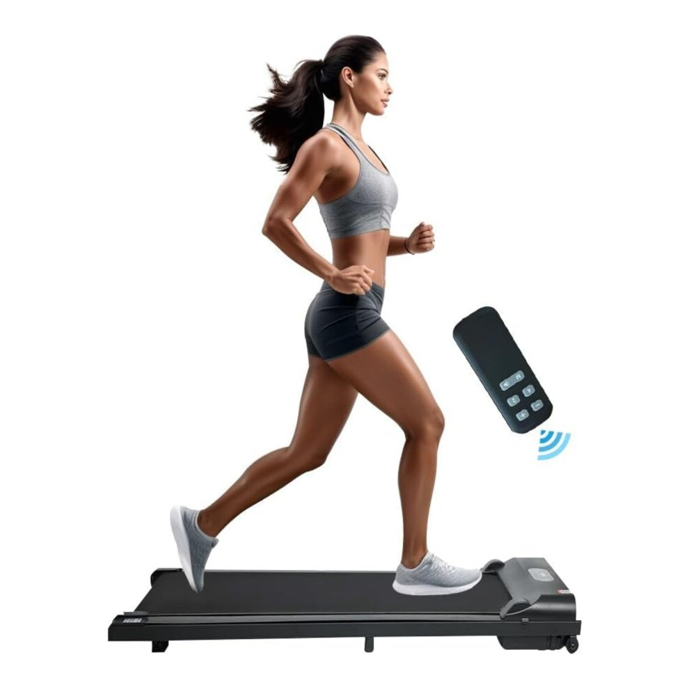 Alivio 2.5Hp Under Desk Treadmill Walking Pad, 1-8 Km/H, Lcd Display & Remote Control