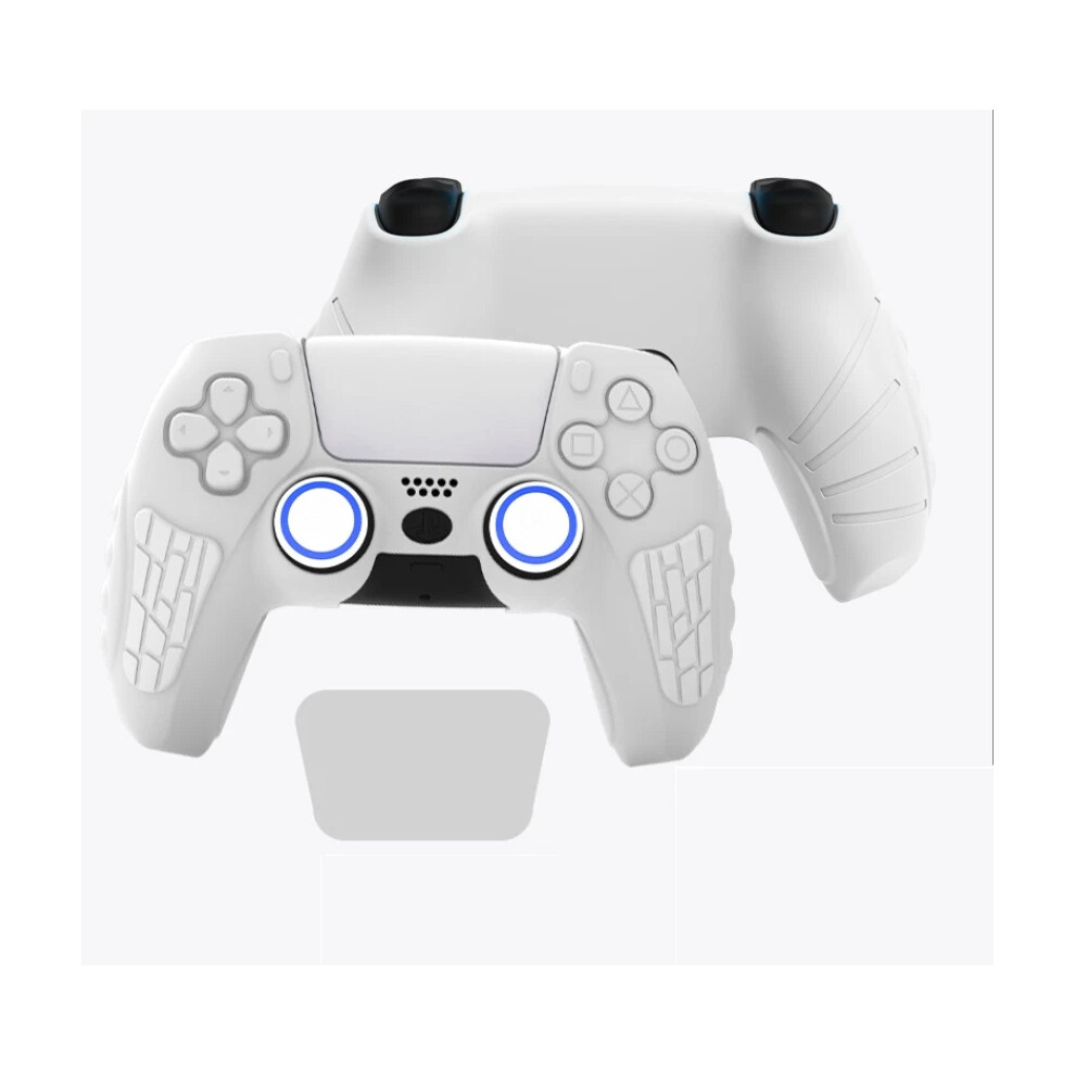(White) For Ps5 Controller Skin Anti-Slip Silicone Protective Case & Thumb Grips White 6963793616725