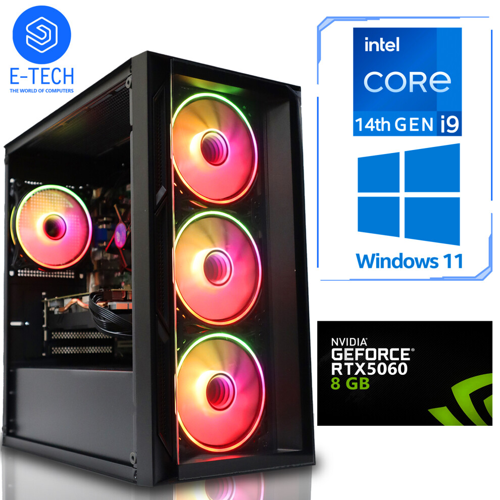 Gaming PC Intel i9 14900KF 64GB DDR4 2TB M.2 8GB RTX 5060 Windows 11-image-OPC-PHH6WTM-NEW