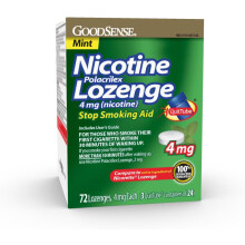 GoodSense Nicotine Polacrilex Lozenge 4 mg (nicotine), Mint Flavor
