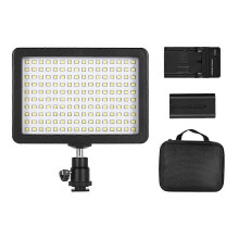 (As show, One size) Andoer W160 LED Video Light Camera Lamp Dimmable 6000K Color Temperaure with 3 Filters/ 2200mAh F550 Battery/ Power Adapter/ Mini Ball Head/ Carrying