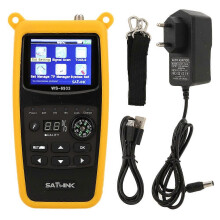 (As show, One size) WS-6933 Digital Satellite Signal Finder with USB Cable 100-240VAC 50/60Hz
