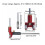 (As show, One size) Multi Function Scribing Tool 0 to 120mm Linear Arc Dual Purpose Scriber for Ceramics Iron Acrylic Wood 3