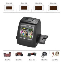(As show, One size) Film Scanner High-Resolution 14MP/22MP Film Slide Scanner Convert 35mm 135mm 126mm 110mm 8mm Color Monochrome Slide Film Negative into Digital Picture