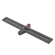 (As show, One size) Woodworking Scribing Compass Parallel Line Arc Drawing Ruler Aluminum Alloy Metric Circle Marking Gauge