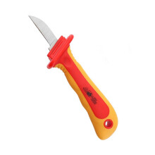 (As show, One size) Electrician Knife Insulated Straight Antimagnetic Short Circuit Prevention Dismantling Tool 1000V