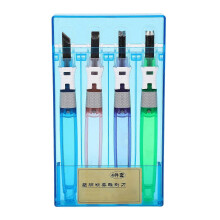 (As show, One size) 4Pcs Wood Chisel Set Professional Alloy Steel Blades Plastic Handle for Woodworking Carving