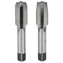 (As show, One size) 2Pcs First Second Hand Tap Metric M20 Thread Straight Flute Carbon Steel Tapping Tool