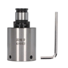 (As show, One size) Round Die Tapping Chuck 31mm OD Interface Carbon Steel Strong Oxidation Resistance Machine Tool Round Die Tapping Collet Coarse Thread