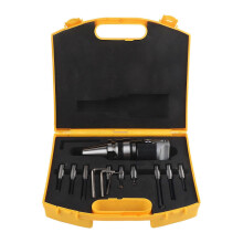 (As show, One size) Boring Cutter Set 40 Carbon Steel High Accuracy CNC Milling Tool Kits BT30-F1-12-9PCS
