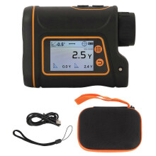 (As show, One size) Telescope Range Finder 6X Magnification LCD Touch Screen Laser Distance Meter with Battery 1000m / 1093.6yd SW 1000B