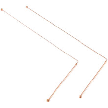 (As show, One size) Copper Dowsing Rods - 99.9% Pure Copper 2pcs Divining Rods Energy Water Witching Detector-C5