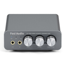 (As show, One size) K5 PRO USB Gaming DAC with Microphone Headphone Amplifier Mini Audio DAC compatible with Desktop Powered Active Speakers