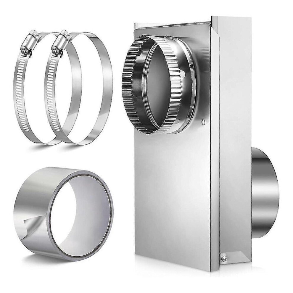 (As Show, One Size) Adjustable 0-5 Inch Periscope Dryer Vent Kit, Dryer Vent Periscope Compatible With Dryers Laundry Room Save Spa 4909775934601