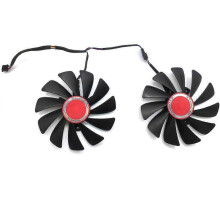 (As show, One size) 2PCS 95MM FDC10U12S9-C CF1010U12S Cooler Fan Replace compatible with AMD Radeon RX 580 590 RX580 RX590 Image Card Cooling Fan