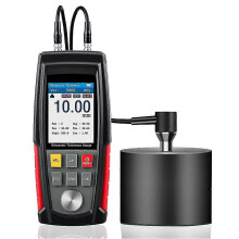 (As show, One size) Ultrasonic Thickness Gauge,1-200mm and 0.01mm Resolution, Professional Backlit LCD Display Color Screen Thickness Tester