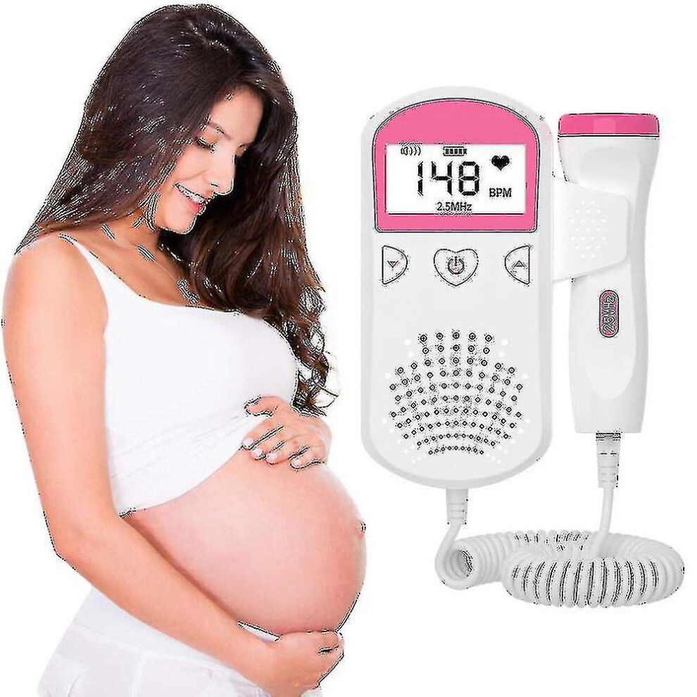 (As Show, One Size) Lcd Display Ultrasound Baby Monitor Fetal Doppler Compatible With Pregnant Home Pregnancy Baby Heartbeat Detector No Radiation-A Kikidex