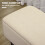 Homcom HOMCOM 15" Ottoman Storage Box with 57L Storage Capacity, Cream White 7