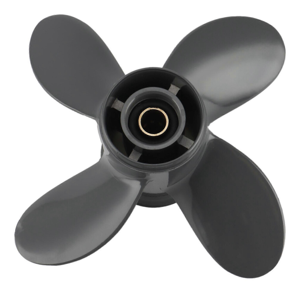 Kikidex (As Show, One Size) Propeller 4 Blade 9 1/4X10 Compatible With And Outboard Bf8d/Bf9.9d Bf9.9/Bf15a Bf15d/Bf20 8 Splines 58134-Zv4-010Ah