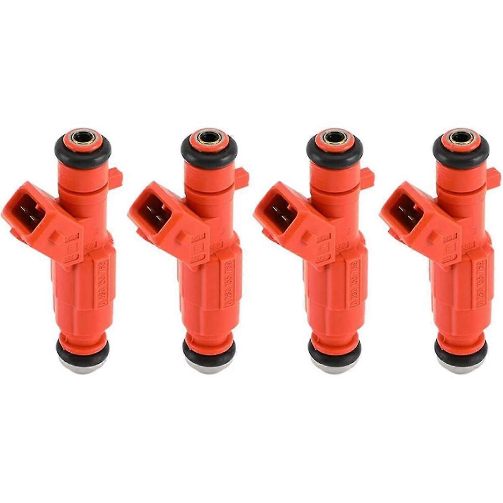 (As Show, One Size) 4Pcs Fuel Injectors Compatible With 156 147 1.6 2.0 2002-2004 0280155769 Fuel Injector Nozzle Car Auto Parts 4909775982220