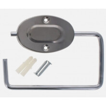 Chrome Toilet Roll Holder Wall Mounted Rack Included Screw Fitting