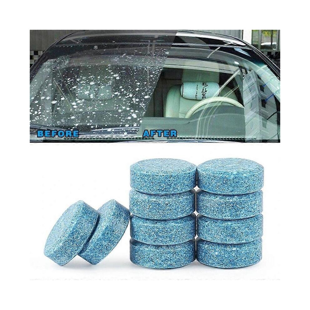 (10bags)Solid Cleaner Car Windscreen Cleaner Effervescent Tablet Auto Wiper Glass Solid Cleaning Concentrated Tablets Detergent