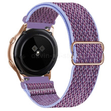 (Lilac 10#, For Galaxy Watch 6 44mm) Nylon Strap Fabric Band For Samsung Galaxy Watch 4 5 6 7 40/44mm Classic Pro