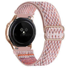 (Pink sand 2#, For Galaxy Watch 7 40mm) Nylon Strap Fabric Band For Samsung Galaxy Watch 4 5 6 7 40/44mm Classic Pro