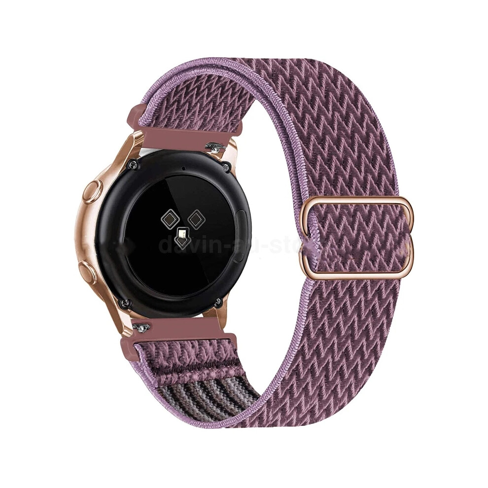 (Smoke Purple 9#, For Galaxy Watch 5 Pro 45mm) Nylon Strap Fabric Band For Samsung Galaxy Watch 4 5 6 7 40/44mm Classic Pro-image-OPC-PHH76KZ-NEW
