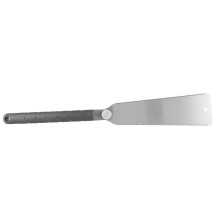 (As show, One size) Double Edge Saw TRP Plastic Handle Woodworking Pull Handsaw 3Blade Teeth Industrial Supplies