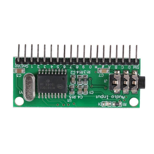 (As show, One size) 16 Channels MT8870 DTMF Audio Decoder Phone Voice Decoding Controller for Smart Home 1