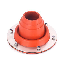 (As show, One size) Stove Jack Kit for Tent Flexible Roof Silicone Metal Roofing Tube Flashing High Temperature Resistance Anti-Scalding Device for Chimney