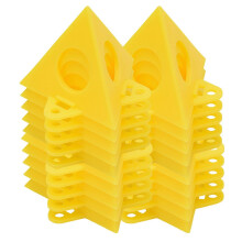 (As show, One size) 20 PCS Stackable Painting Stands Mini Cone Paint Rack Canvas Cabinet Doors Riser Support for Shutters Furniture Crafts Moldings