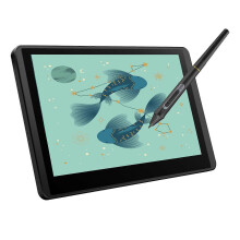 (As show, One size) Bisofice 12HD-A H-IPS LCD Graphics Drawing Tablet Monitor 11.6 Inch Size 1366x768 Display 8192 Pressure Level Passive Technology with Tilt Function Su