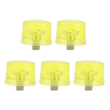 (As show, One size) 5Pcs Rubber Hammer Head Replacement M8x1 Soft Transparent Yellow Striking Tip Accessory Set Kit30mm