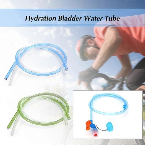 (As show, One size) 2PCS Hydration Bladder Tube Hydration Pack Hose Replacement Hydration Pack Tube Clip Hydration System Kit